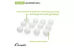 Champion Sports Official Lacrosse Balls 96 PACK - Second Medium
