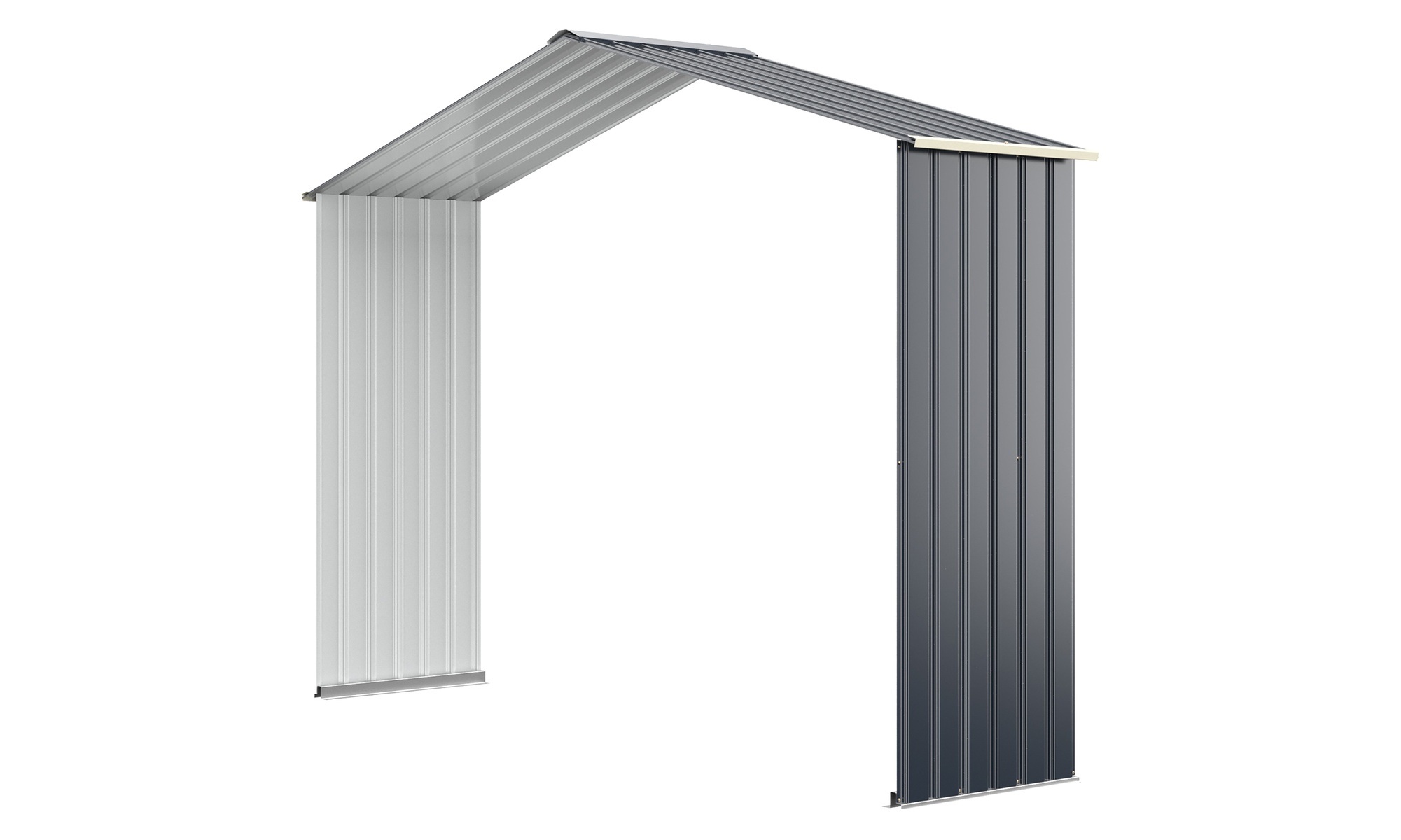 Costway Outdoor Storage Shed Extension Kit for 9.1ft Grey
