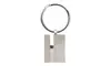 James Cavolini Italy Stainless Steel Sleek 3D Rectangle Key Chain