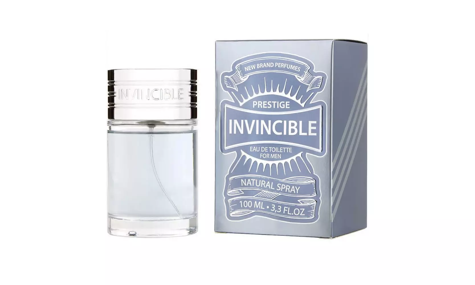 New Brand Perfumes Invincible 3.3 oz / 100 ml EDT Spray For Men - Primary Image