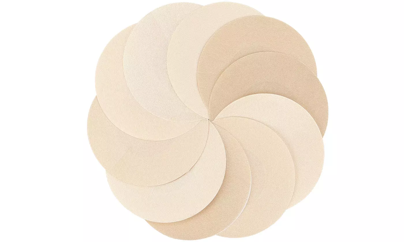 10 Pack Women's Reusable Adhesive Silicone Bra Pasties