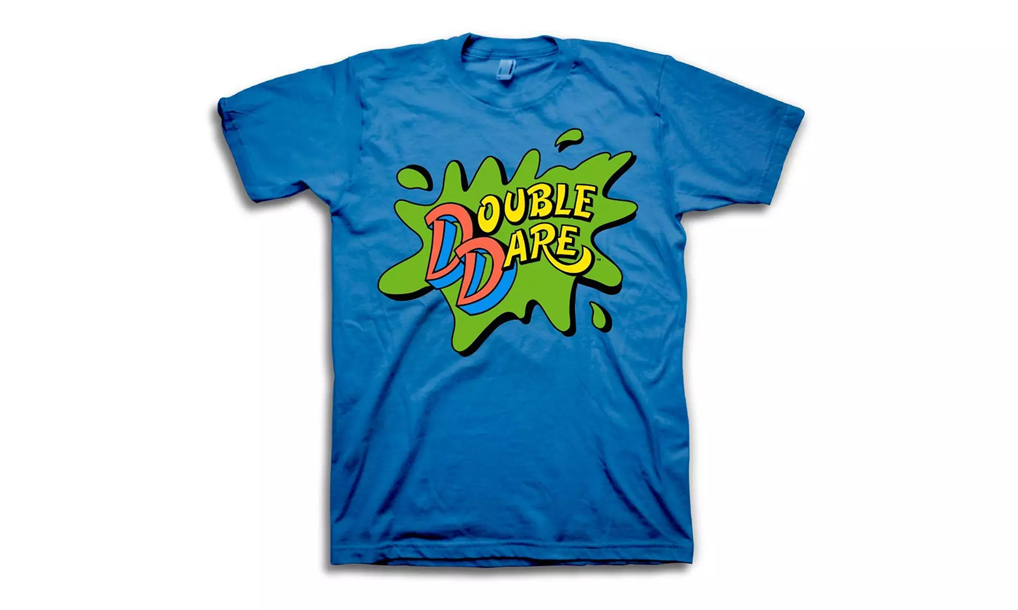 Nickelodeon Mens DoubleDare Shirt - Double Dare Slime Splat Logo - Classic Nick - Primary Image