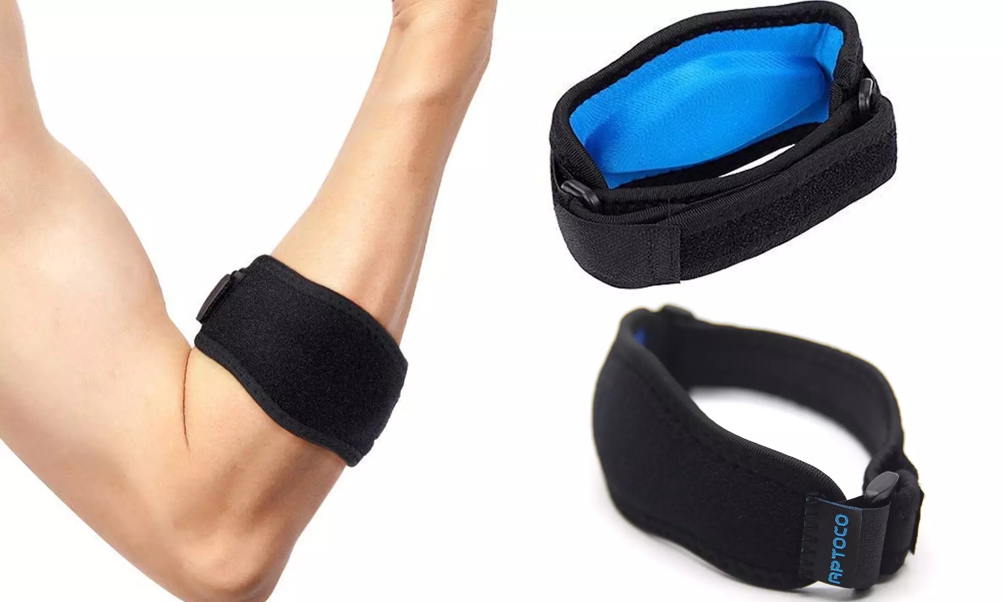 APTOCO Elbow Brace Tennis Elbow Support Strap Golf Elbow Support Pain Relief - Primary Image