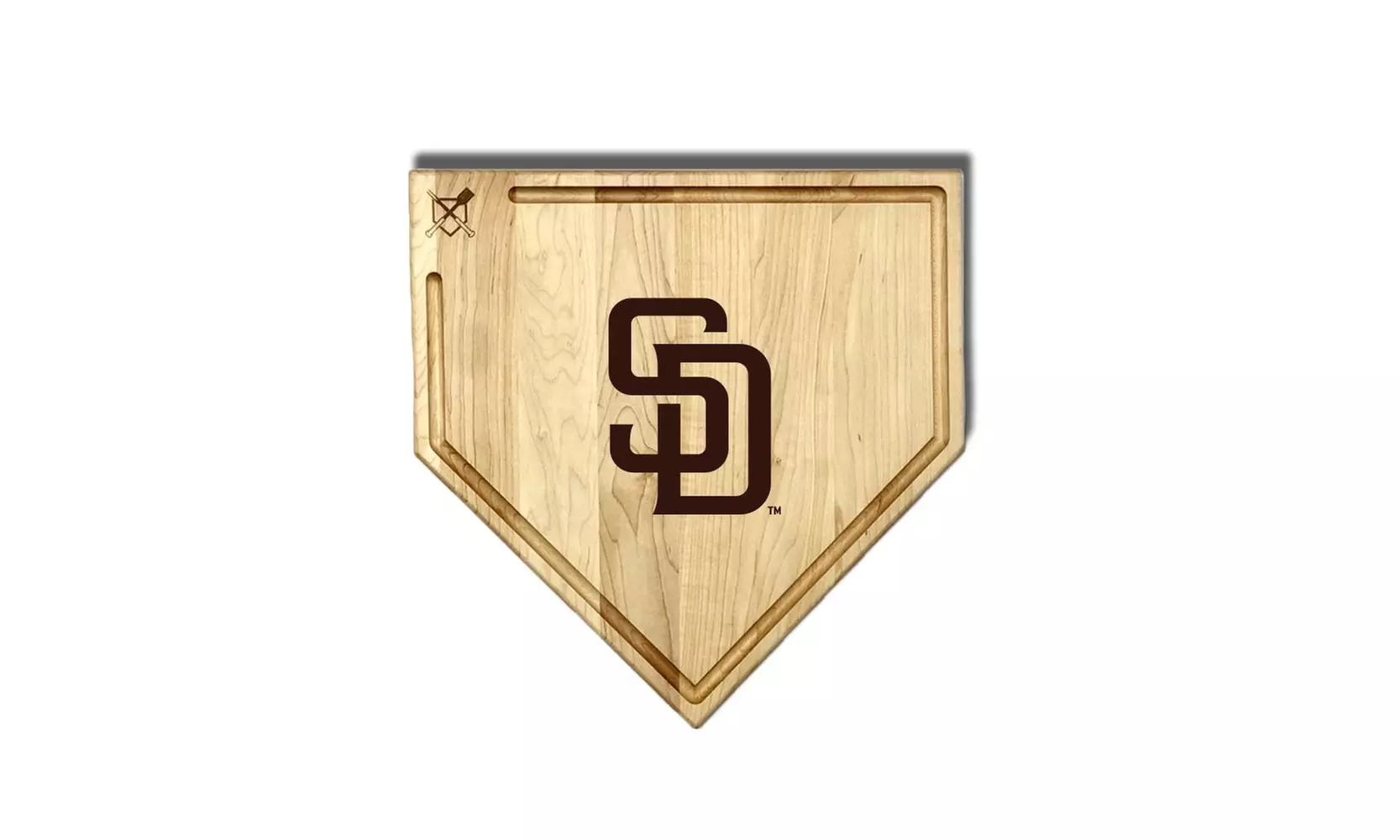MLB 12-Inch or 17-inch Wooden Home Plate Cutting Board