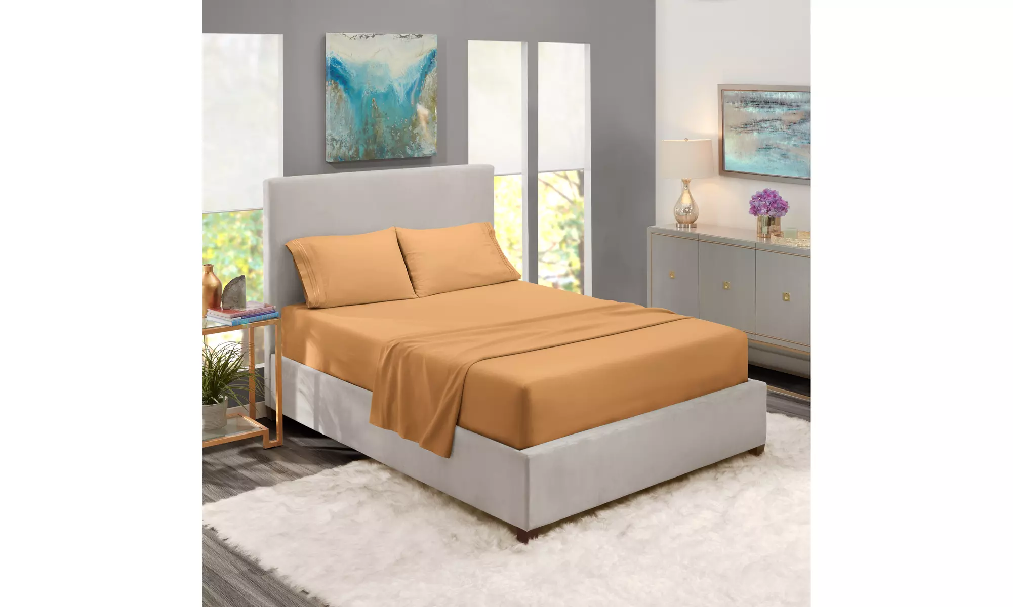 Nestl Premium Deep Pocket Extra Soft 1800 Microfiber Bed Sheet Set