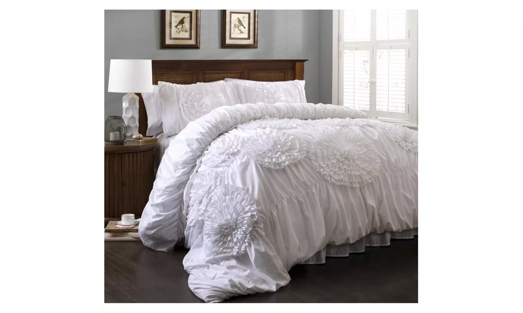 Lush Decor Serena Floral 3-Piece Comforter Set  - Second Medium
