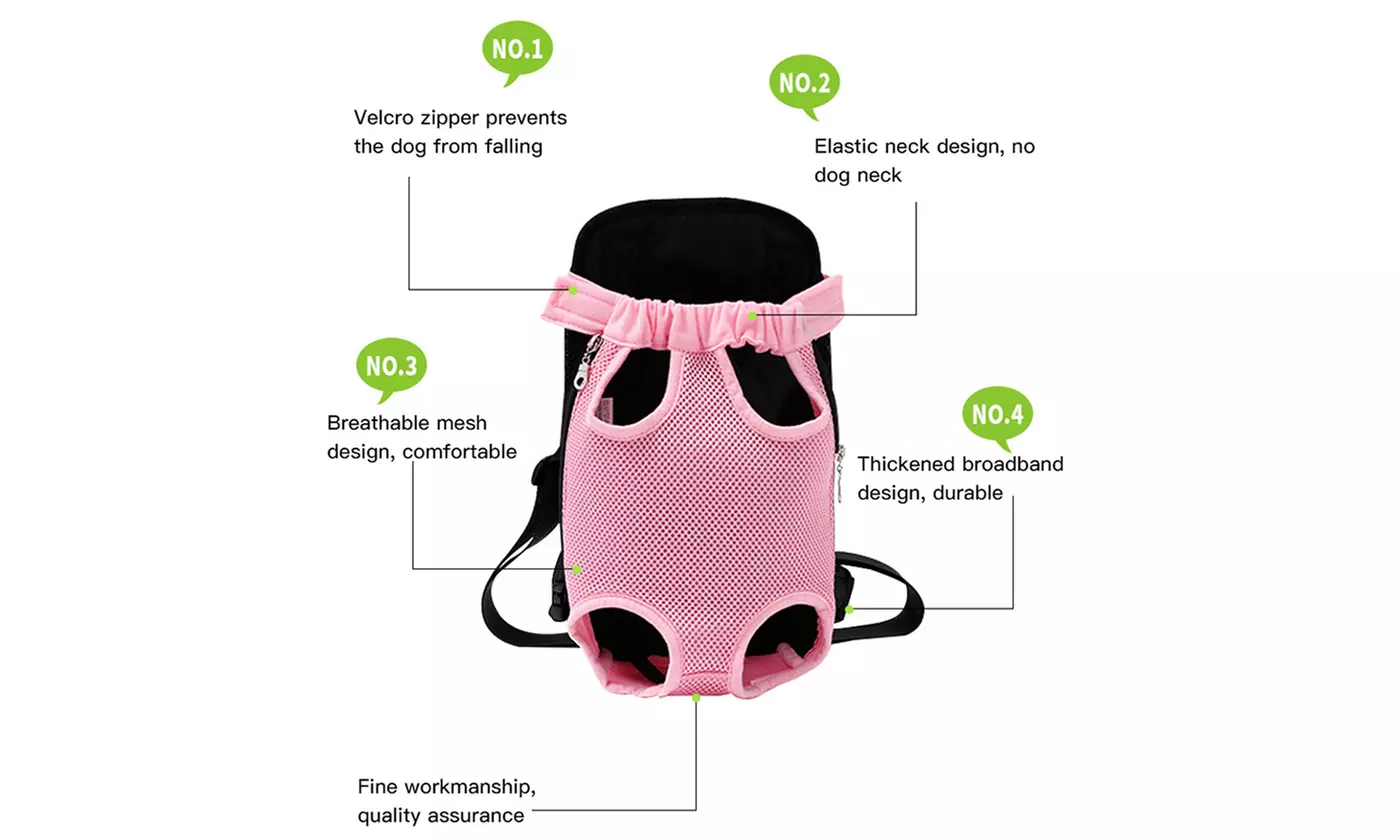 Hands Free Pet Carrier Backpack Nylon Mesh Pet for Dogs Tote Sling Carrier