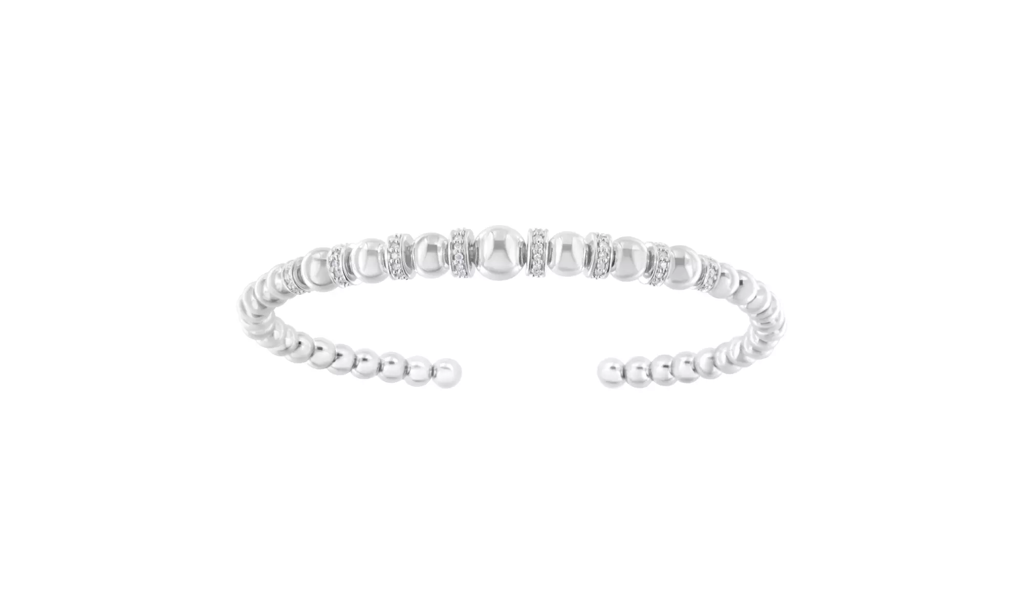 Sterling Silver & Genuine Diamond Bracelet Collection