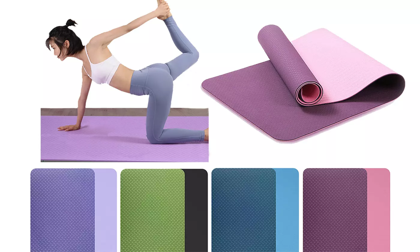 72 inch Yoga Mat Non-Slip Exercise Fitness Pilates Camping Gym Meditation Pad - Primary Image