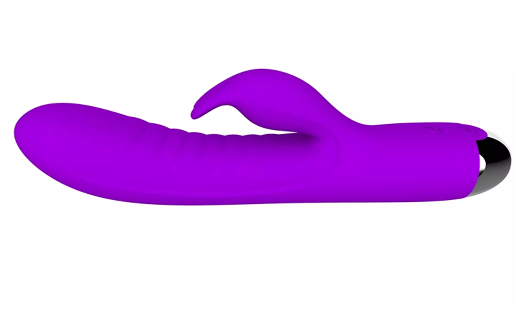 10 Speeds Vibrating Dildo Waterproof Rabbit Vibrator With Finger-like Motion - Primary Image