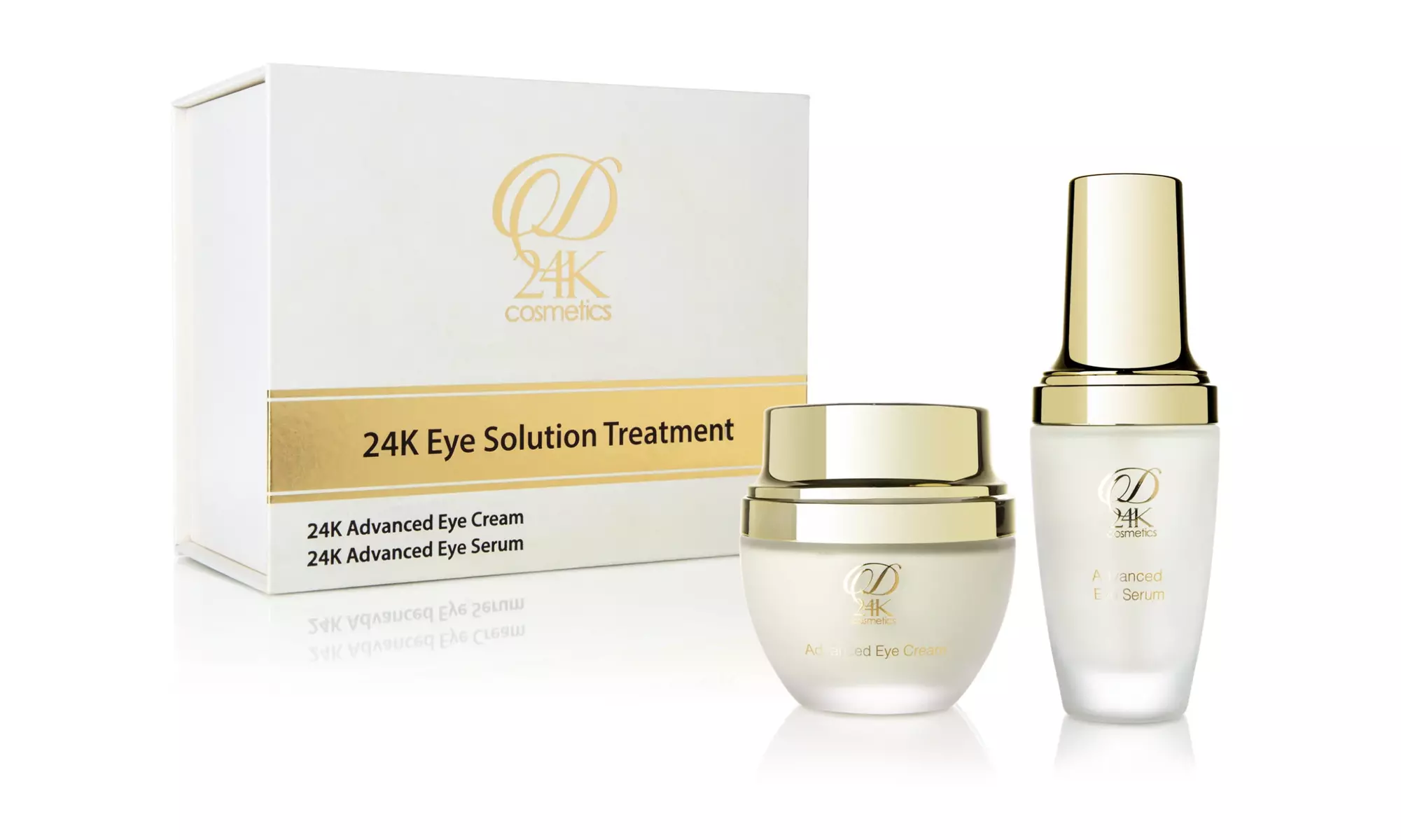 Advance Anti-Aging 24K Gold Infused Eye Cream & Serum with Hyaluronic Acid - Primary Image