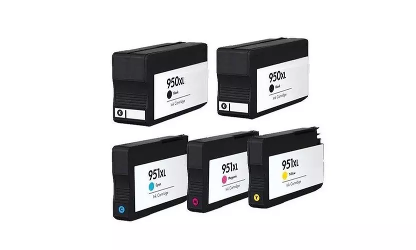 5PK HP 950XL 951XL-lnk-Cartridges - Primary Image