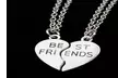 Heart Pendant Pieces Broken Two Best Friend Friendship Necklace - Second Medium
