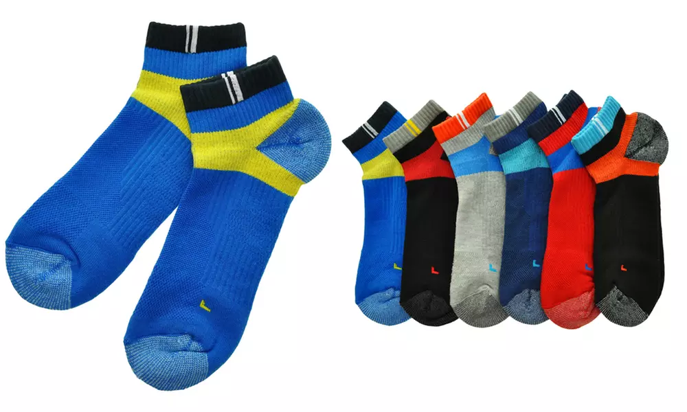 Angelina Professional-Grade Cotton Sports Socks (6-Pack) - Primary Image