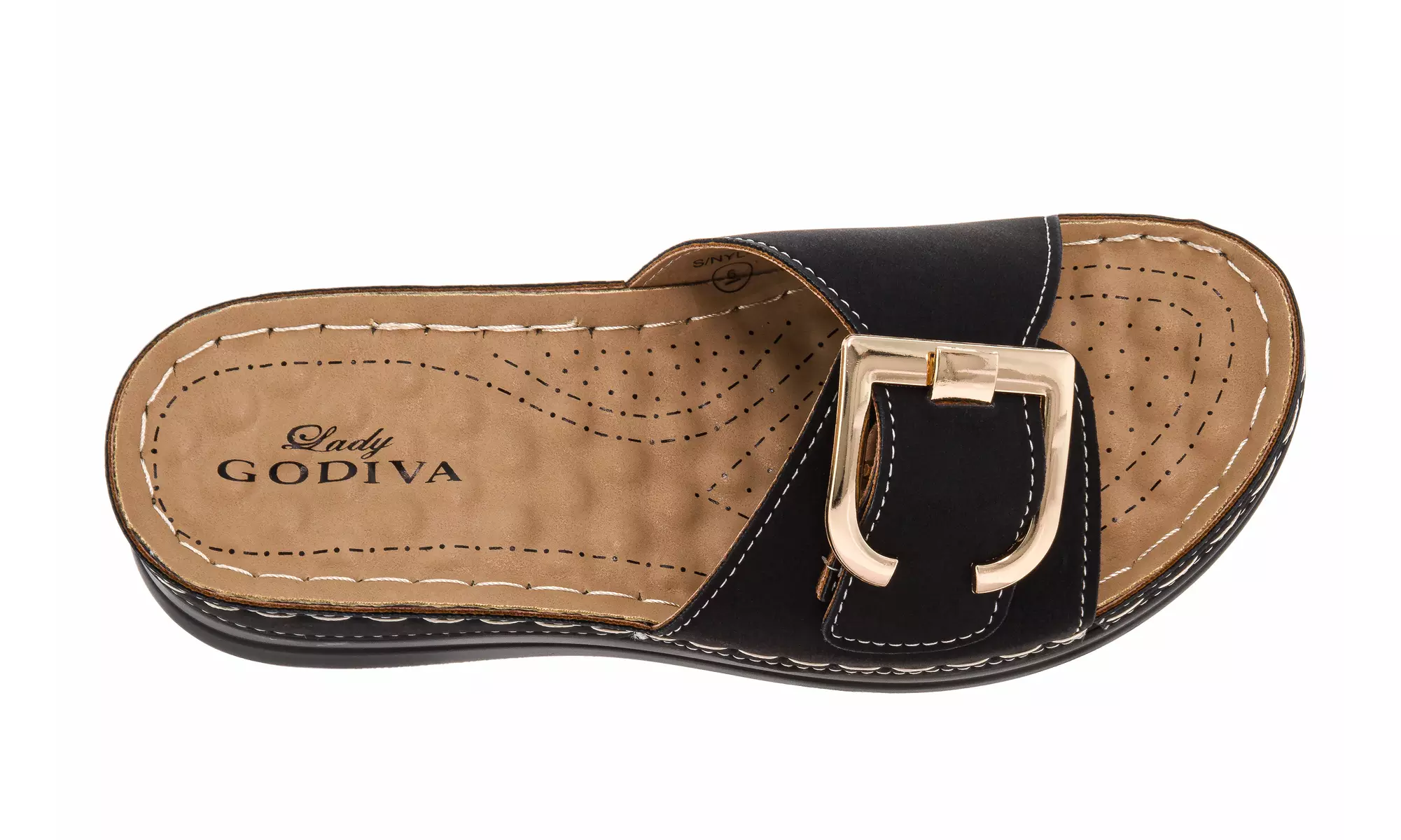 Lady Godiva Comfort Wedge Sandals