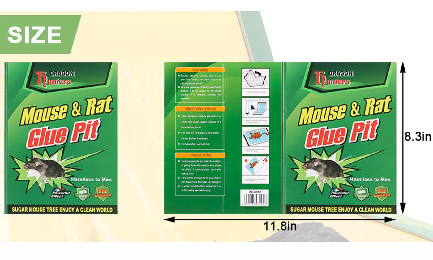 Super Sticky Adhesive Glue Board Traps for Mice Rats Catches Indoor&Outdoor