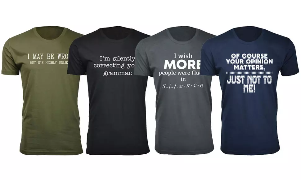 Men's Funny Sarcasm Humor T-shirts (Extended Sizes Available) - Primary Image