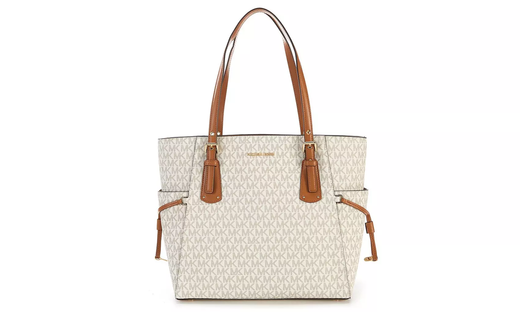 Michael Kors Voyager Logo Tote - Vanilla - 30T8GV6T4B-150 - Primary Image