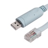 Image 1: 6ft USB RS232 Serial RJ45 Console Adapter Flat Cable for Cisco Router FTDI