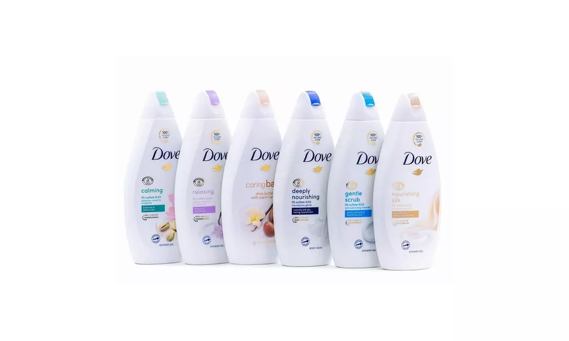Dove Body Wash Variety Mystery Flavors 16.9oz Flavors Vary (6-Pack) - Primary Image