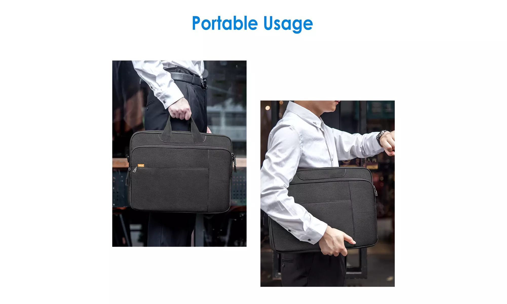 Laptop Shoulder Bag for 15.6-Inch Tablet and Computer, Carrying Case with Handle - Second Medium