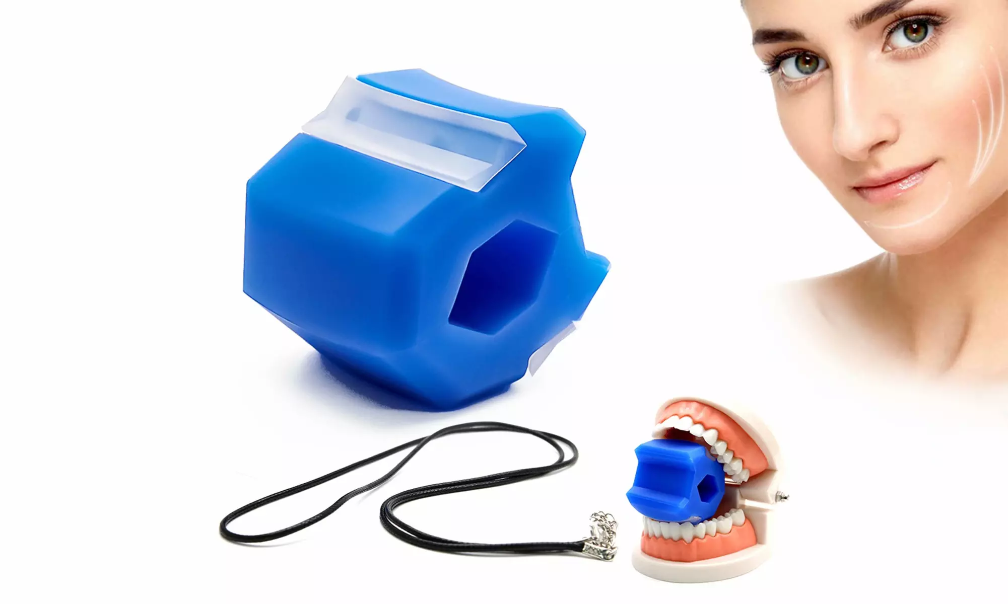Jaw Jawline Exerciser Jaw Exercise Ball Double Chin Reducer Jaw Exerciser - Primary Image