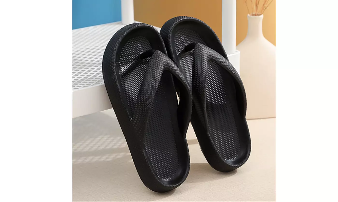 Womens Orthotic Flip Flops Thong Sandals Pillow Slippers With Arch Support