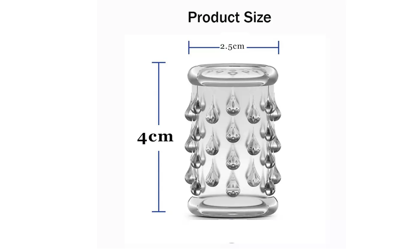 6PCS/Set Reusable Penis Sleeve Delay Enlargment Sex Toys