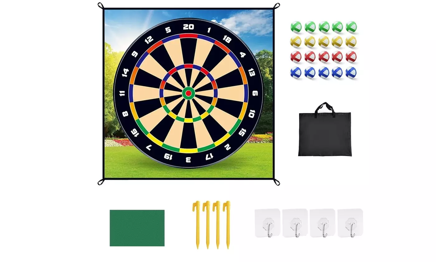  iMounTEK Golf Chipping Game Set with Practice Mat and Sticky Golf Balls