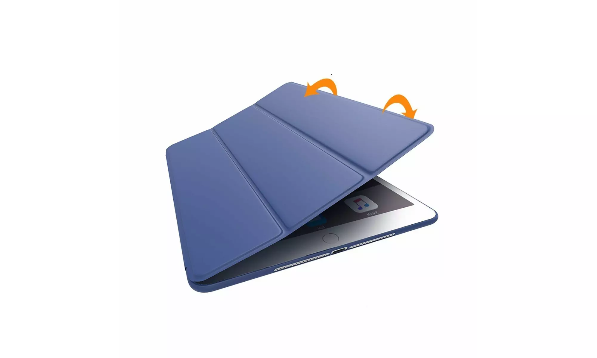 Magnetic Slim Silicone Smart Case for iPad 6th Generation 2018 9.7 - Primary Image