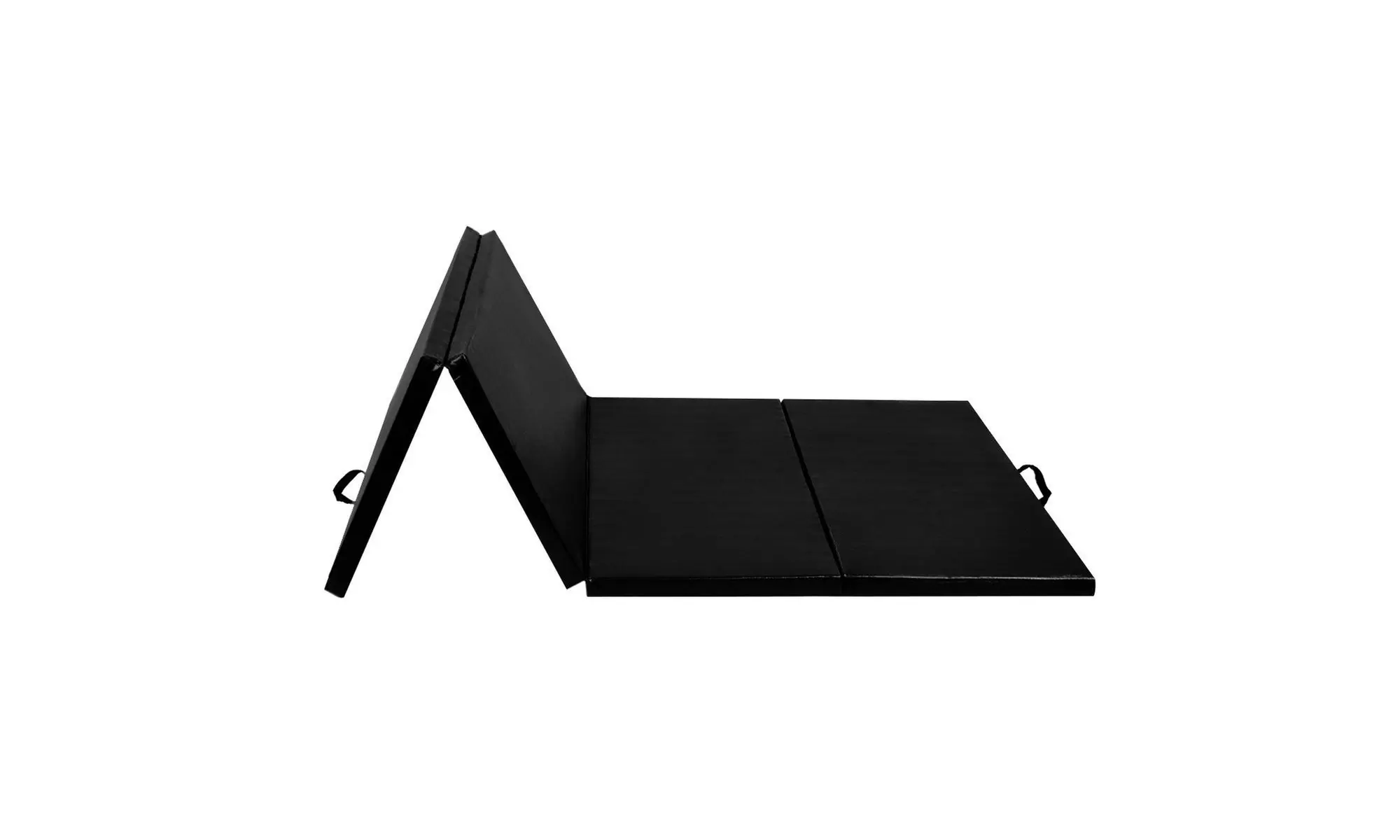 4'x8'x2" Gymnastics Mat Thick Folding Panel Gym Fitness Exercise Mat Black - Primary Image