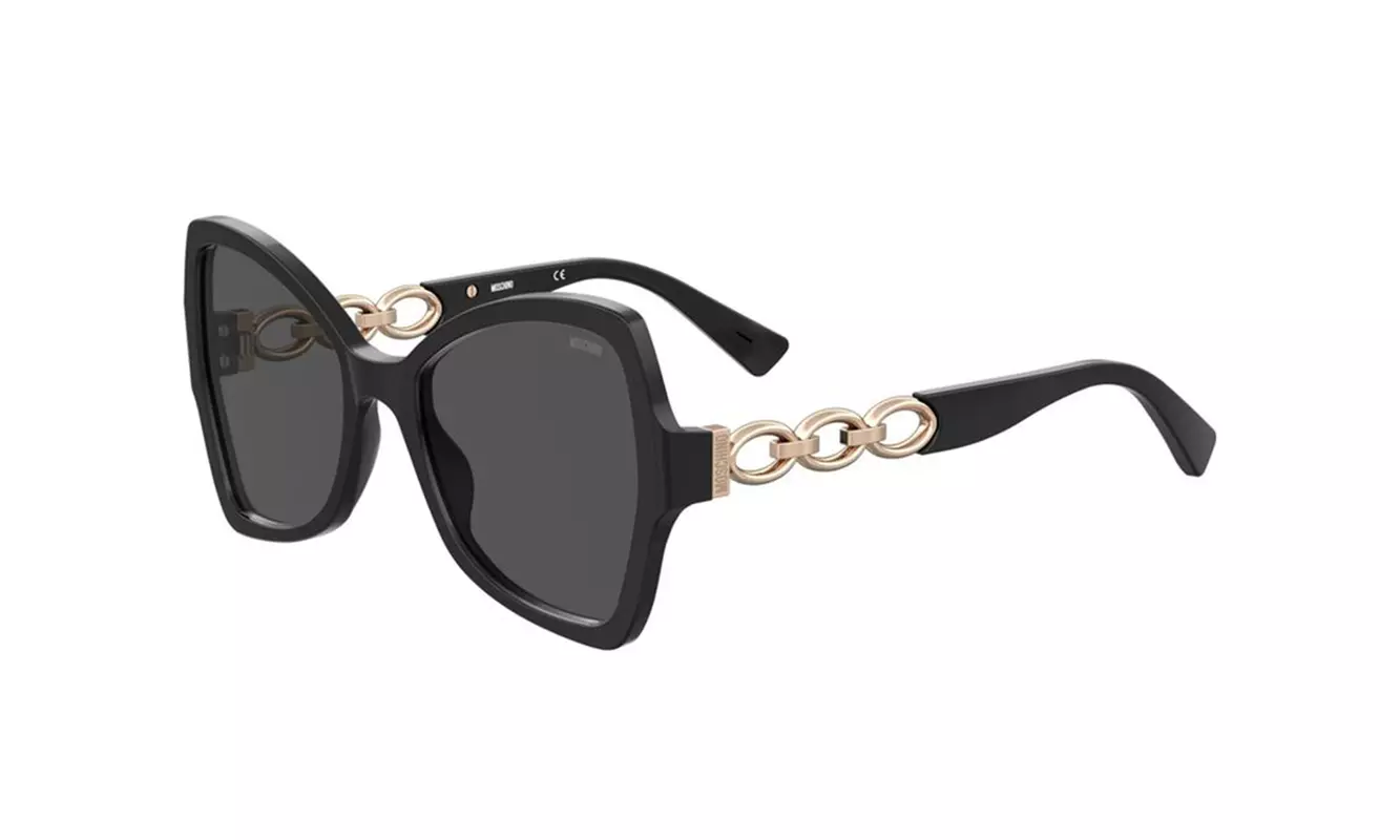 Moschino Women's Sunglasses w/Chain-link Temples MOS099S 0807 IR - Primary Image
