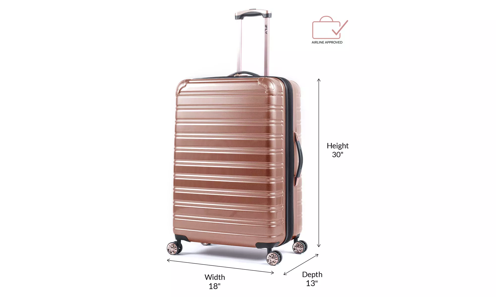 iFLY Hardside Fibertech Luggage, 3 Piece Set - Primary Image