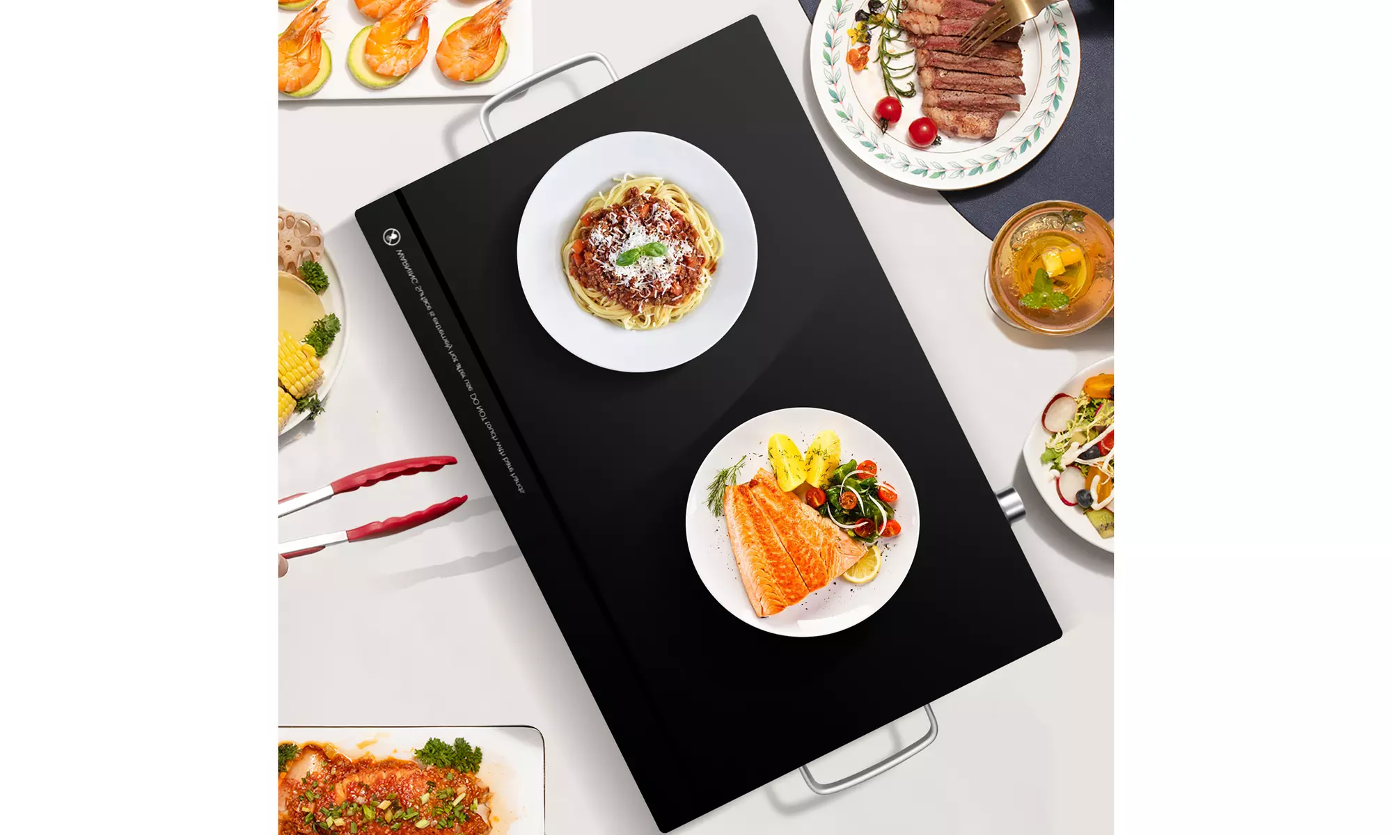 Costway 22''x 14'' Electric Warming Tray Hot Plate Dish Warmer Adjustable - Primary Image