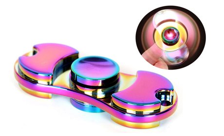 Rainbow Hand Spinner Fidget Spinner Toy Dazzle Color (Zinc Alloy)