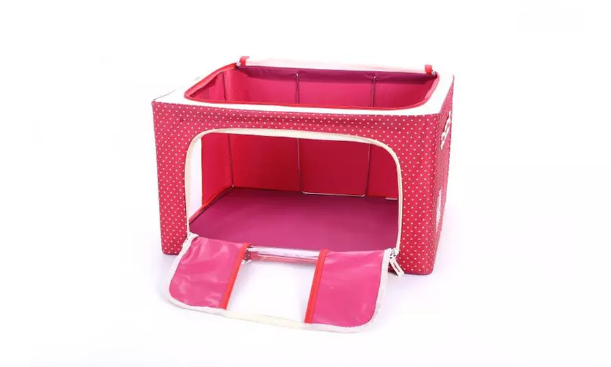 Stackable Storage Basket Containers  with Handles      - Primary Image