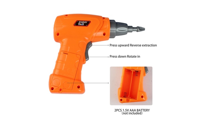 assembled building blocks electric drill toy for kids