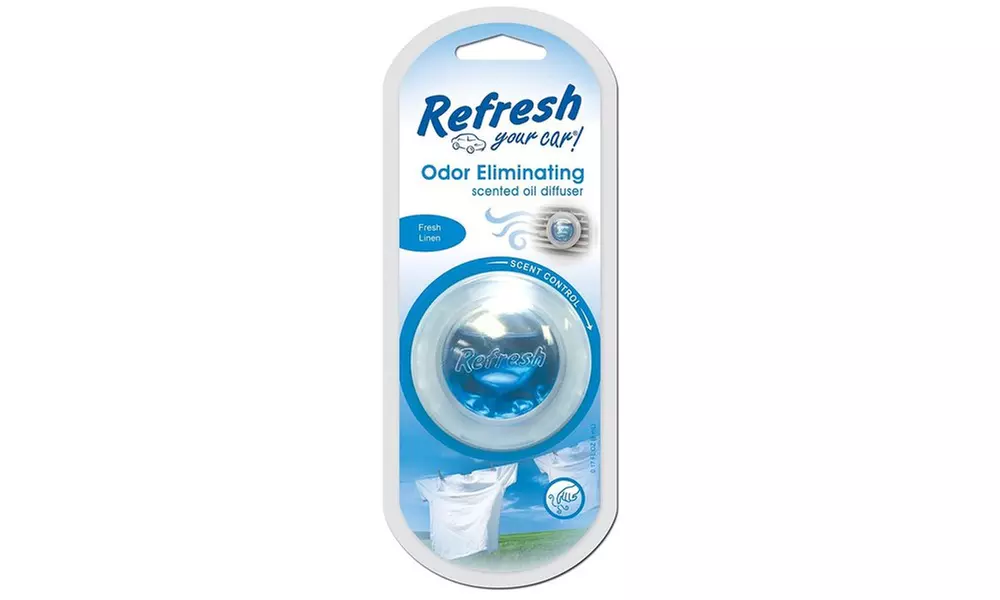 Refresh Scented Oil Interior Car Diffuser (4-Pack)
