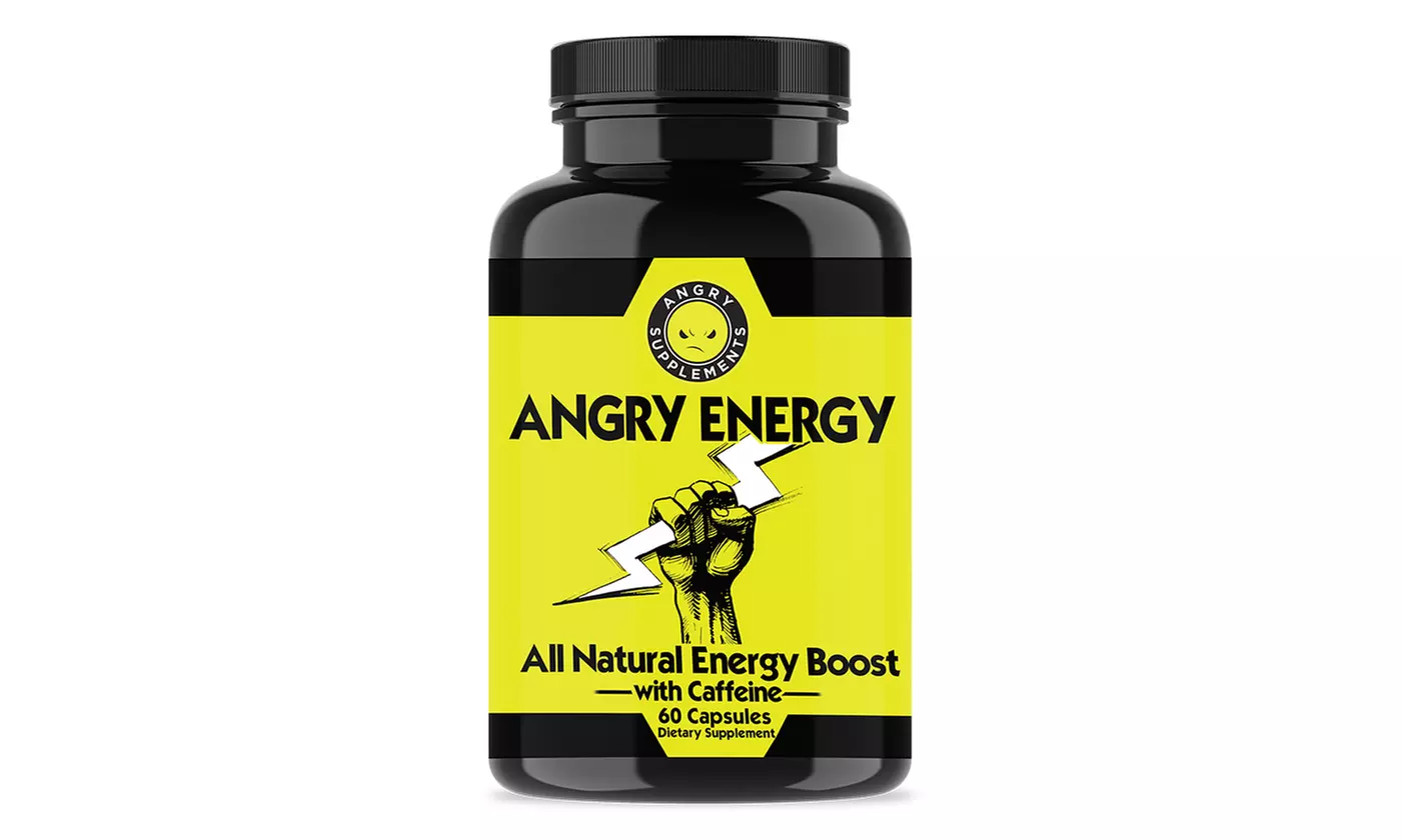 Angry Energy, All-Natural Energy Booster with Caffeine and Garcinia Cambogia