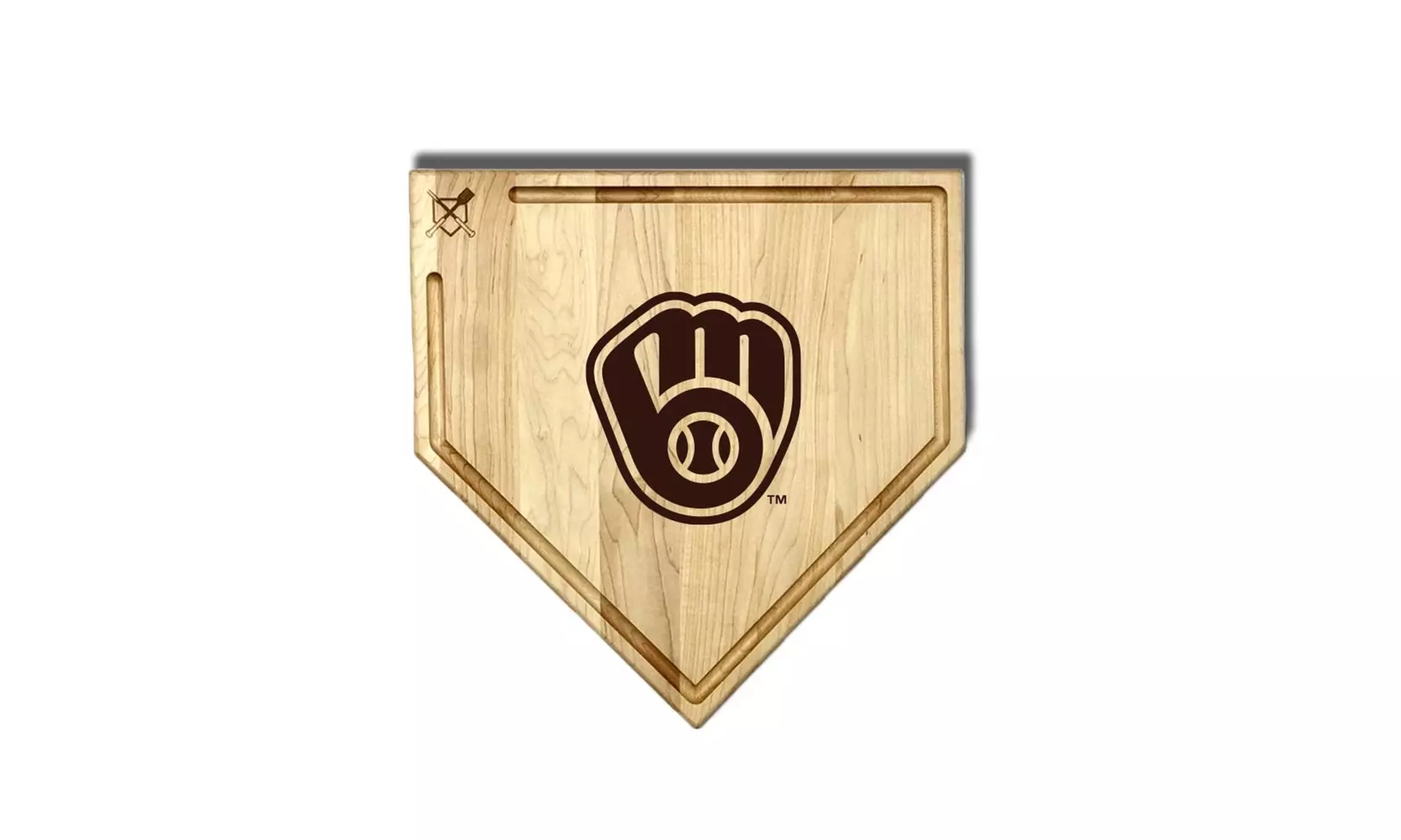 MLB 12-Inch or 17-inch Wooden Home Plate Cutting Board
