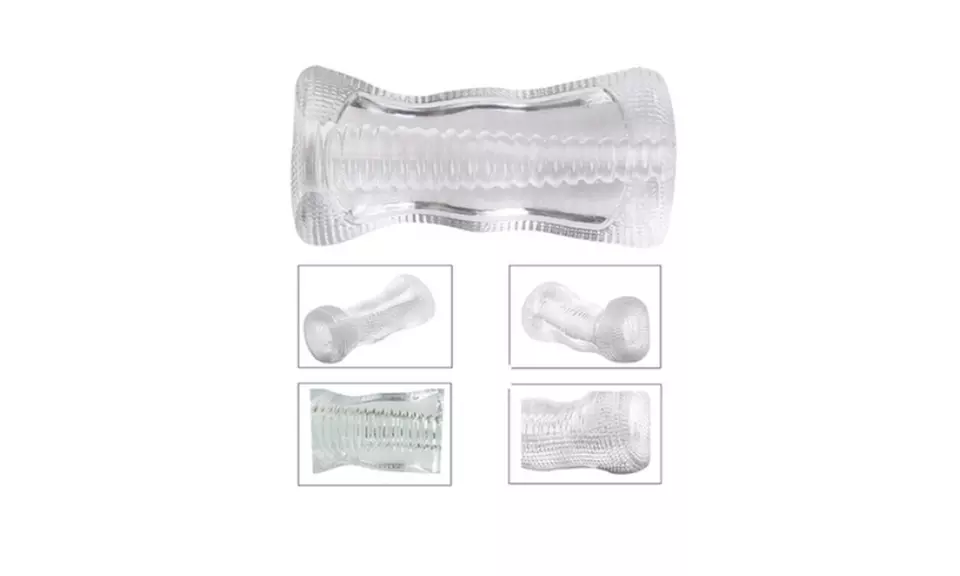 Stroker Clear Slicone Realistic Smooth Texture Sleeve - Second Medium