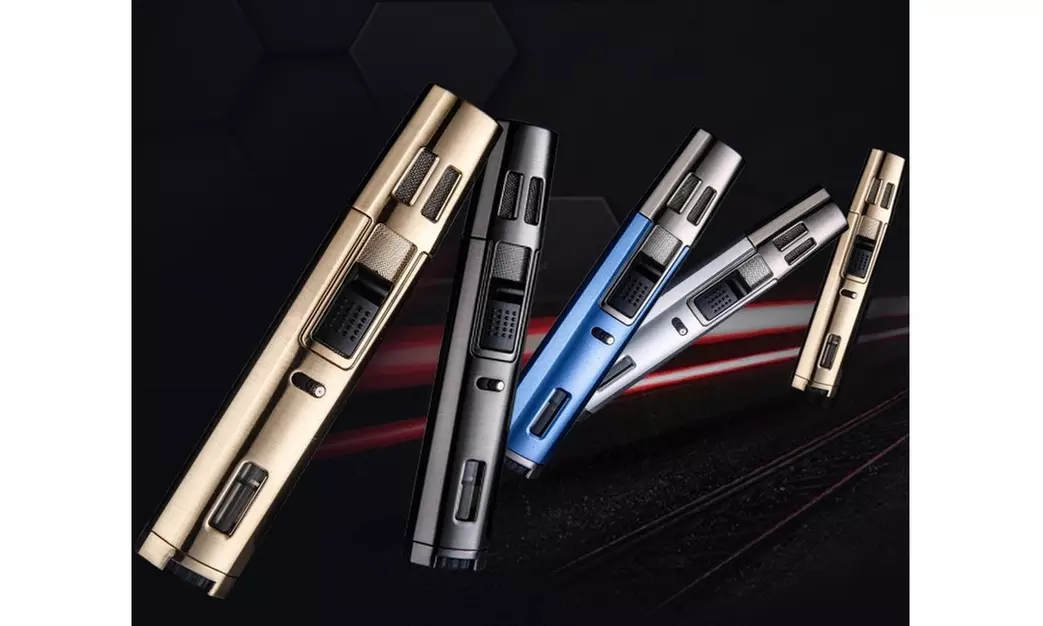 Honest Twin Turbo Jet Flame Raptor Cigar/Cigarette Windproof Torch Lighter  - Primary Image