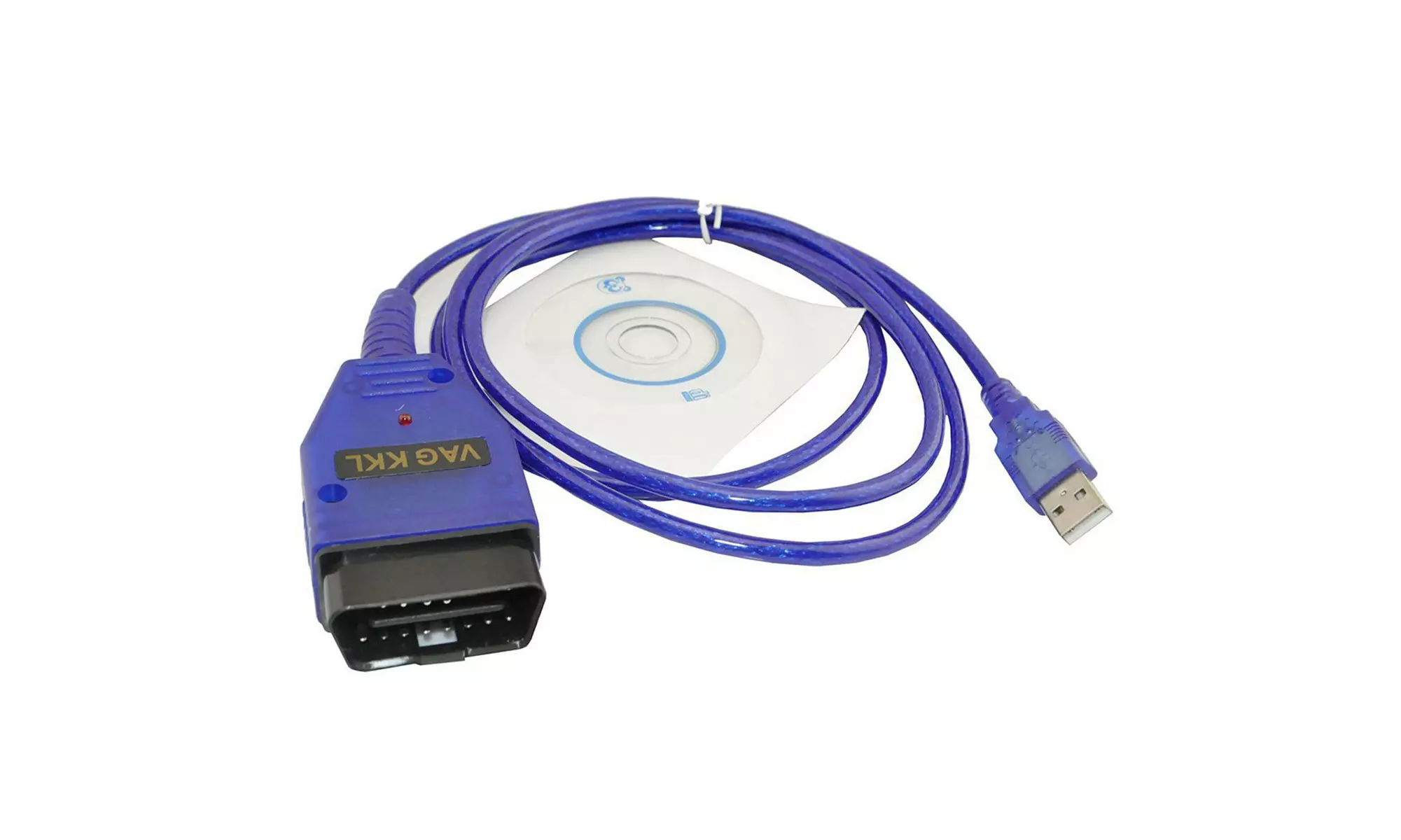 USB Cable KKL VAG-COM 409.1 OBD2 EOBD Diagnostic Scanner BMW VW Audi Seat VCDS - Primary Image