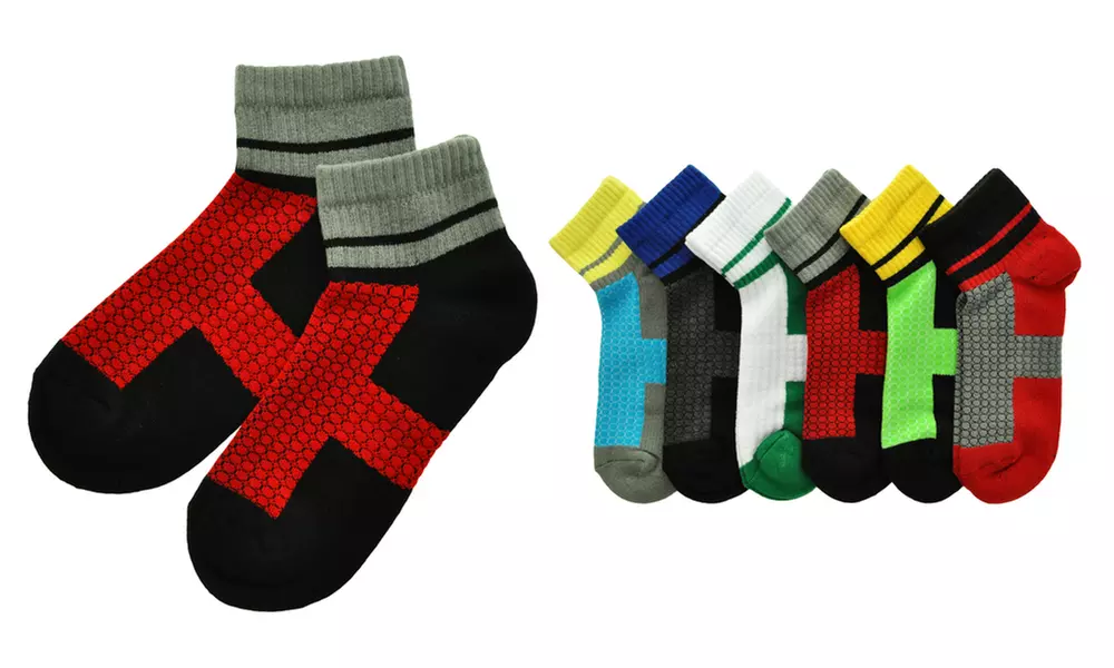 Angelina Professional-Grade Cotton Sports Socks (6-Pack) - Image 4