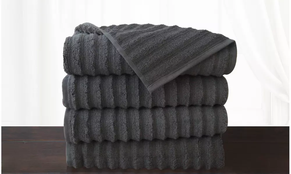 Elegance Spa 100% Combed Zero Twist Cotton Bath Towel Set (4 Pack) - Second Medium