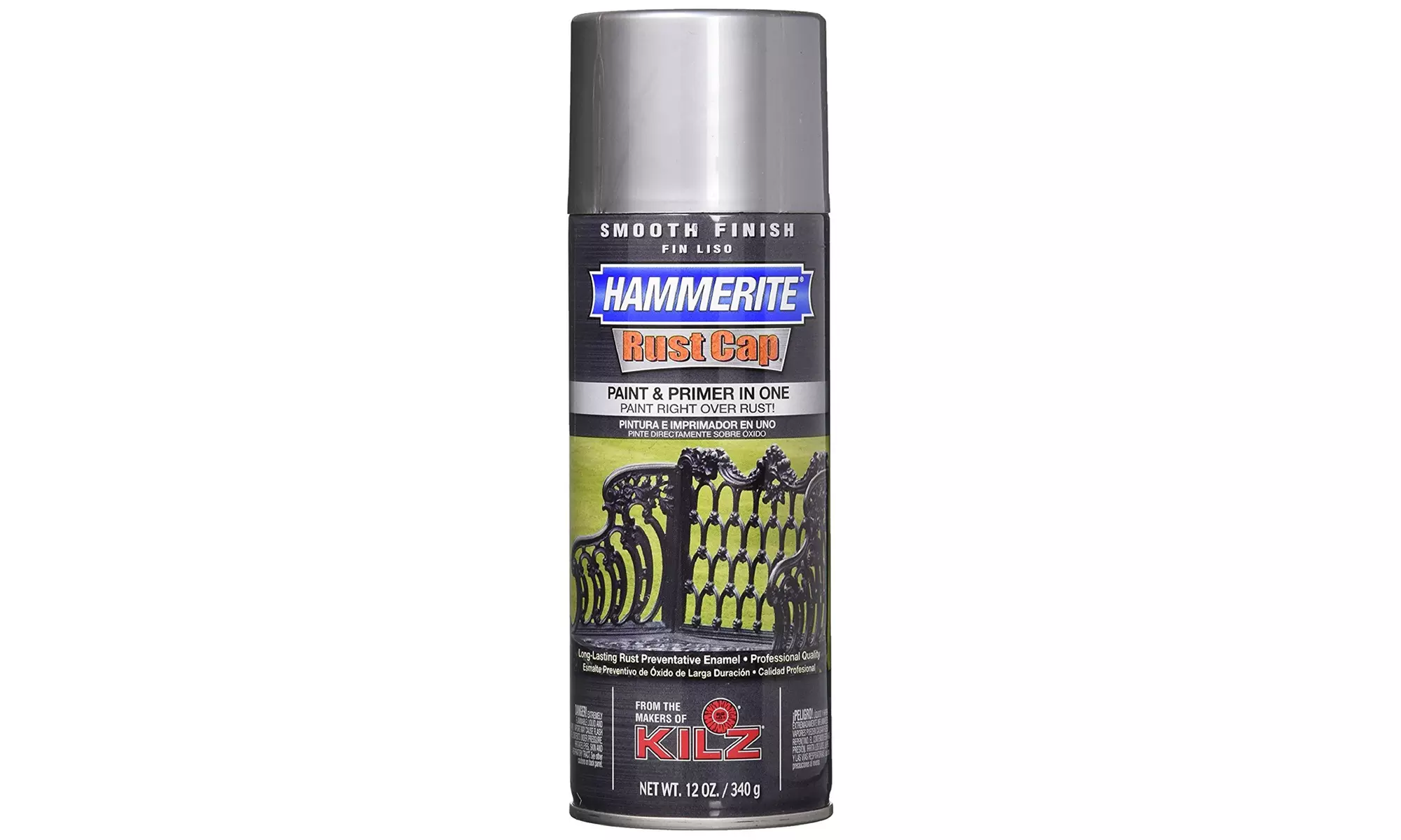 Masterchem 42245 12 Oz Hammerite Gray Rust Cap Enamel Spray Paint - Primary Image