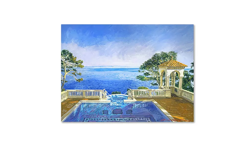 David Lloyd Glover 'Cap Martin, Monaco' Canvas Art - Primary Image