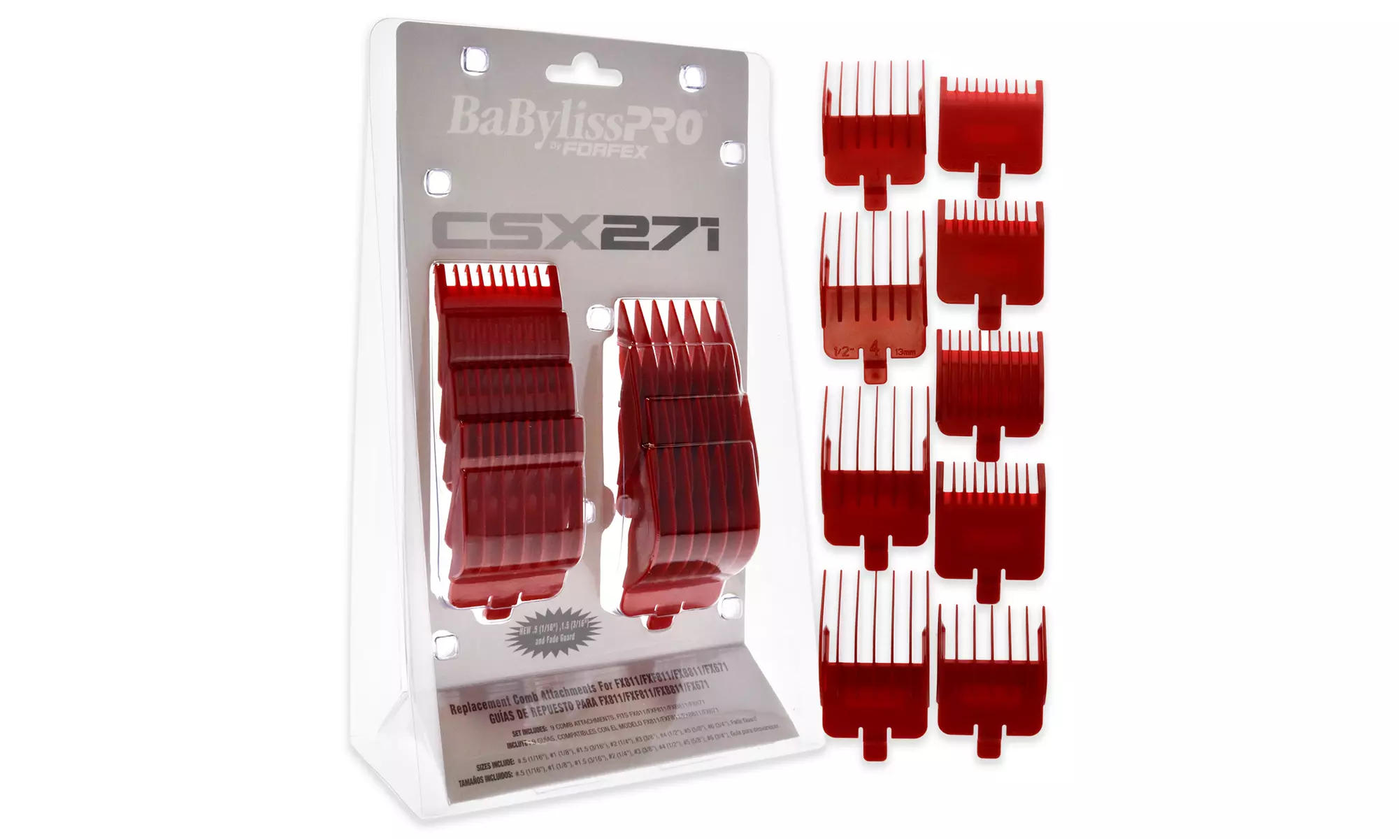 Babyliss Pro CSX271 Replacement Comb Attachments - Primary Image