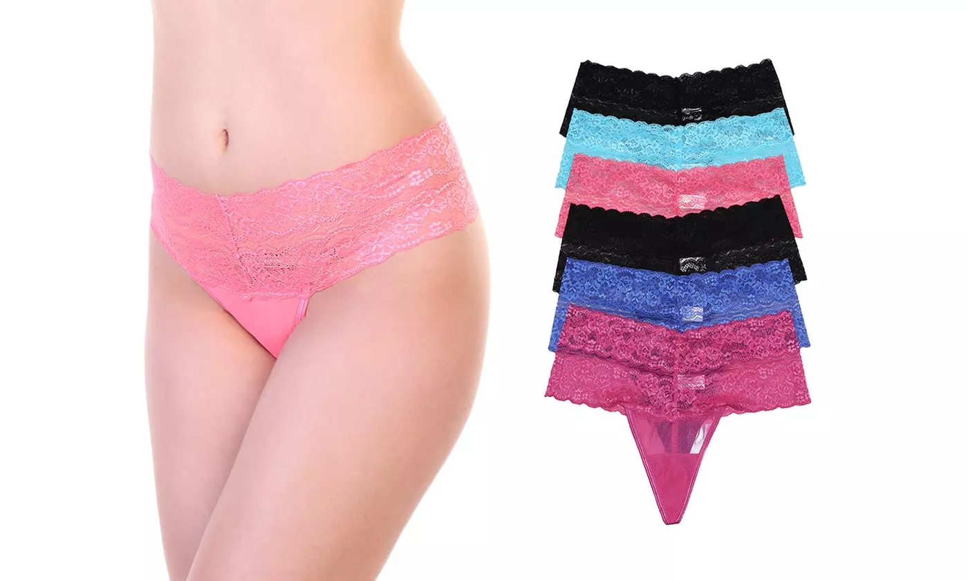 Angelina 6-Pack D-DDD-Cup Wired Bras and Matching Panties Set (Sold Separately) - Primary Image