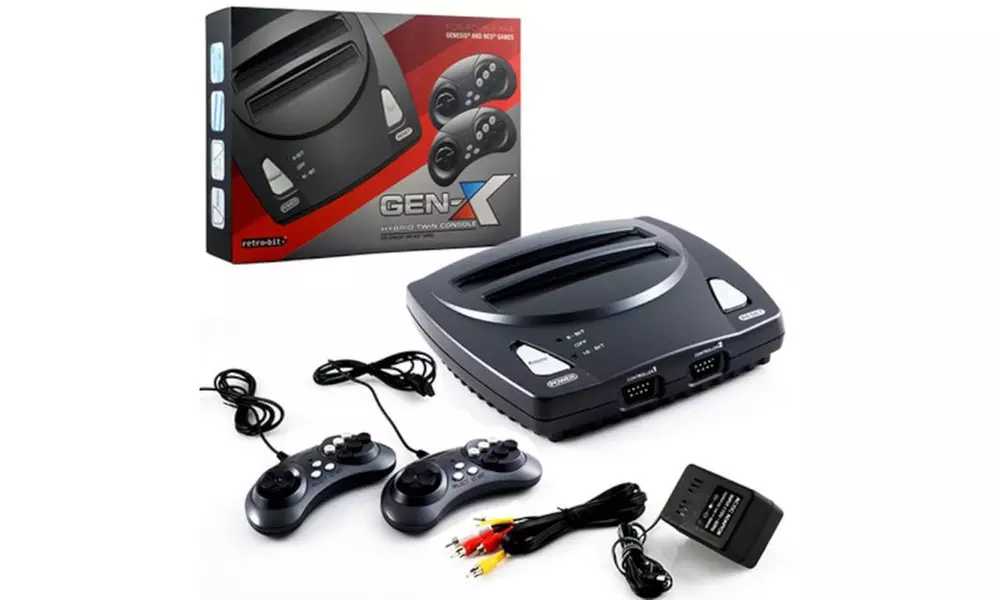 2in1 8-bit And 16-Bit Controller AC Adapter And AV Cables Sega Genesis - Second Medium